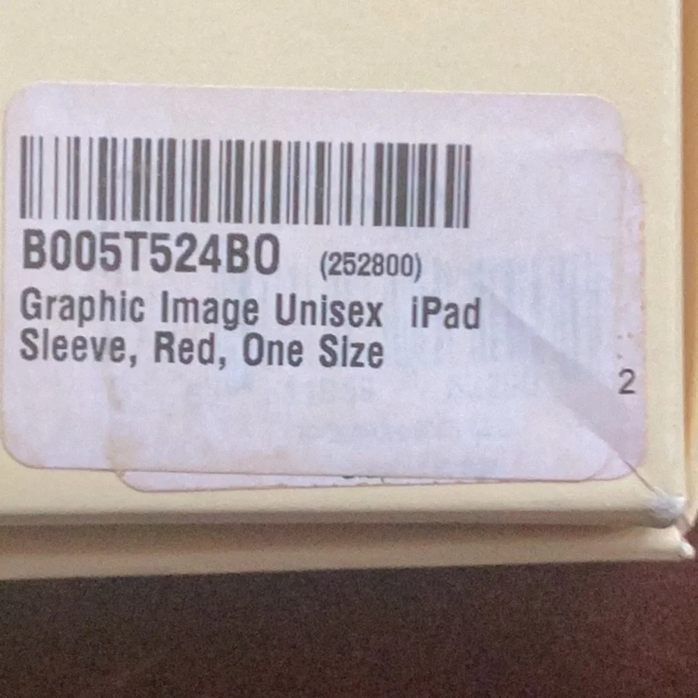 Graphic Image Leather iPad Sleeve